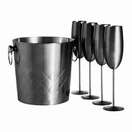 Image result for Wedding Champagne Flutes and Bucket