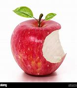 Image result for Half-Eaten Blood Red Apple