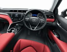 Image result for 2018 Toyota Camry White with Red Interior
