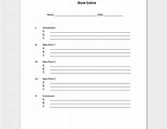 Image result for Blank Book Outline Template