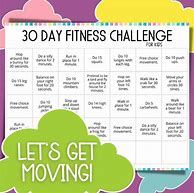 Image result for 30 Day Fitness Challenge Kids