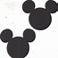 Image result for Mickey Ears Silhouette