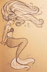 Image result for Princess Line Art Mermaid