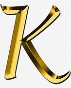 Image result for Letter K Gold Style