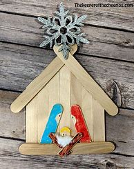 Image result for Christmas Art with Popsicle Sticks