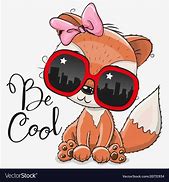 Image result for Fox with Glasses Cartoon