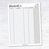 Image result for Faily Workout Tracker Printable