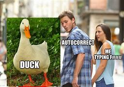 Image result for Duck Auto Correct Meme