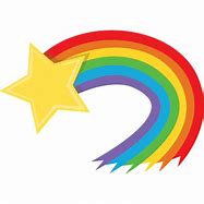 Image result for 6 Color Rainbow Shooting Star