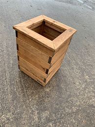 Image result for Large Wooden Basket Planter