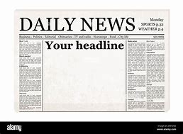 Image result for Blank Newspaper Front Page Template