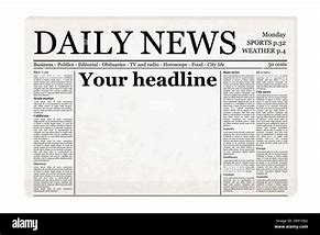 Image result for Blank Newspaper Headlines Clip Art