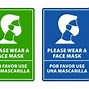 Image result for Face Mask Sign Black and White