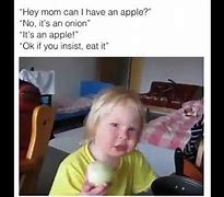 Image result for Kid Witha Apple Meme