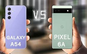 Image result for Pixel 6A vs Samsung A54
