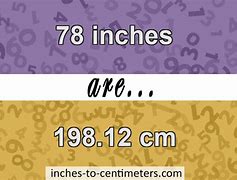 Image result for 78 Inches in Cm