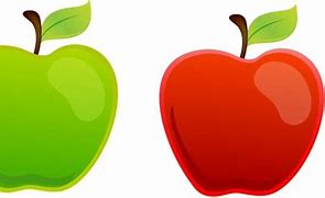 Image result for Red and Green Apple Clip Art