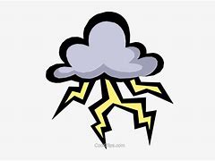 Image result for Cartoon Cloud with Lightning