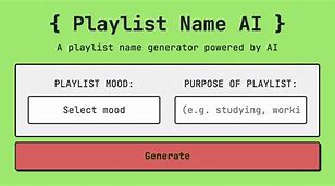 Image result for Playlist Generator