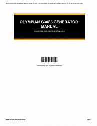 Image result for Olympian Generator Troubleshooting Manual