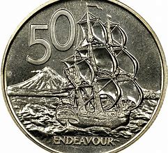 Image result for New Zealand 50 Cent Coin
