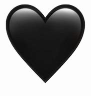 Image result for black hearts emojis