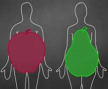 Image result for Apple versus Pear Body Shape