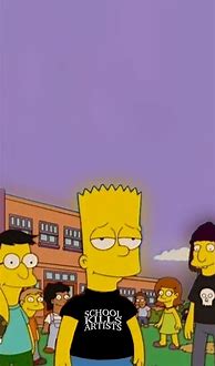 Image result for Aesthetic Bart Simpson Sad