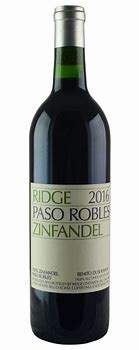 Image result for Ridge Zinfandel Late Harvest Paso Robles