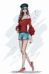 Image result for Fashion Girl Art