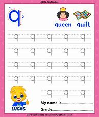 Image result for Letter Q Tracing Worksheets