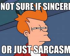 Image result for Not Sure If Sarcasm Fry Meme