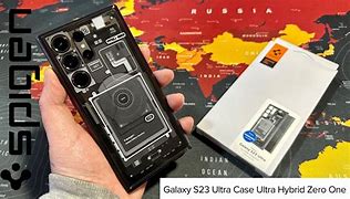 Image result for Case Ultra Hybrid Metal Ring SPIGEN Samsung Galaxy S23 Ultra