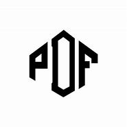 Image result for PDF Letter Logo Black and White
