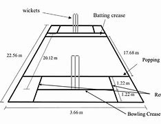Image result for Cricket Pitch Dimensions