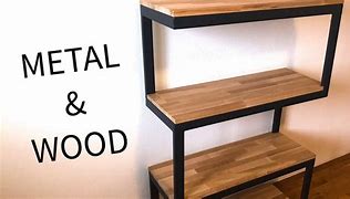 Image result for Desk Organizer Shelf Metal and Wood
