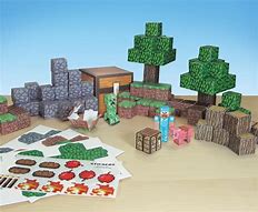 Image result for Minecraft Papercraft World
