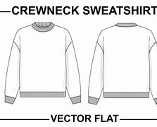 Image result for Crew Neck Sketch Back and Front