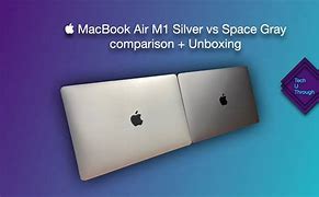 Image result for MacBook Air M1 Silver vs Space Grey