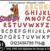 Image result for Scooby Doo Letters SVG