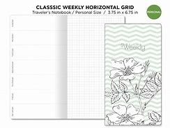 Image result for Traveler S Notebook Weekly Insert