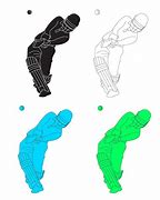 Image result for Cricket Line Art