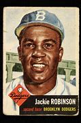 Image result for Jackie Robinson Uniform Baseball Card