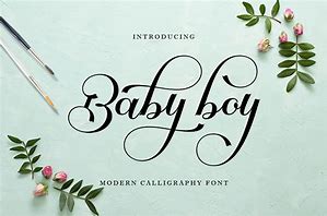 Image result for Baby Boy Old English Script