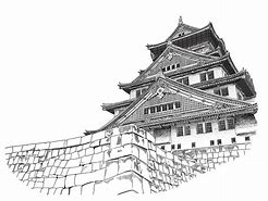 Image result for Osaka Castle Model