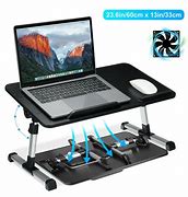Image result for Adjustable Laptop Table for Bed with Fan