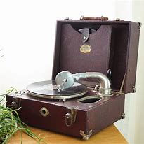 Image result for Vintage Wind Up Record Player