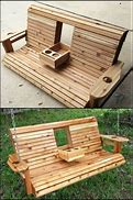 Image result for Wood Cup Holders Bench DIY