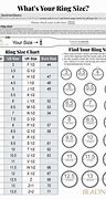 Image result for Ring Size Chart Ruler