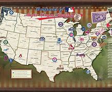 Image result for Map of MLB Stadiums